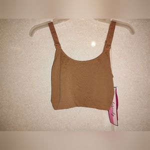 Feathers Maternity Dark Tan Bralette- O/S